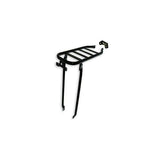 Steco porte-bagages arrière (PTT) tube rond axe plat noir
