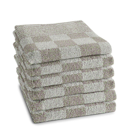 Ddddd torchon barbecue 50x55 taupe | 6 pièces