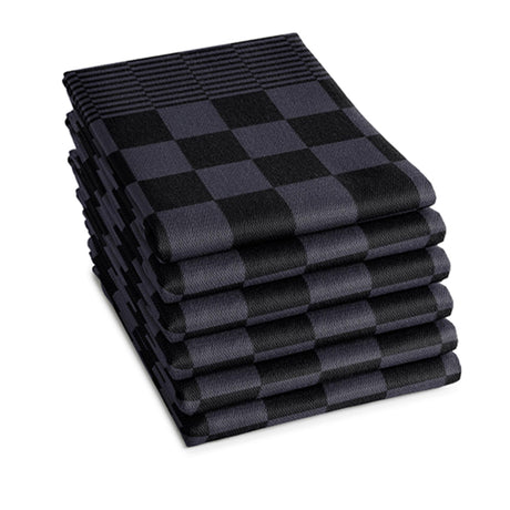 Ddddd torchon barbecue 65x65 anthracite | 6 pièces