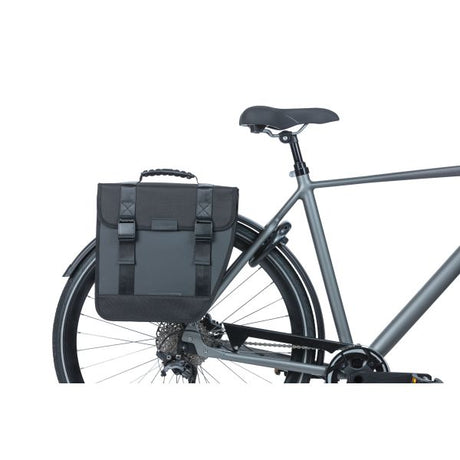 Tour de basilic à gauche - Sac à vélo unique, noir, étanche