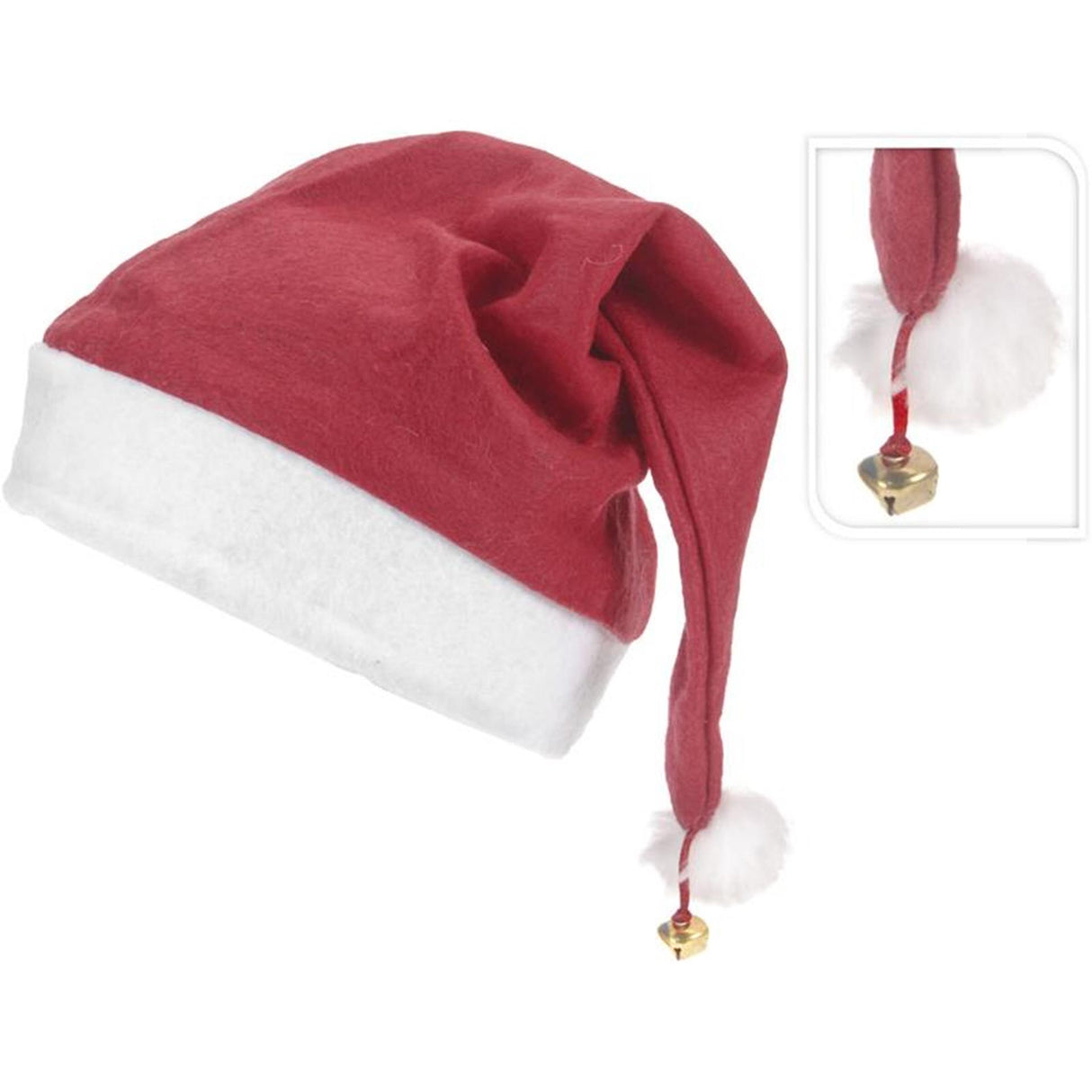 Bonnet de Noel avec clochette 40x30cm