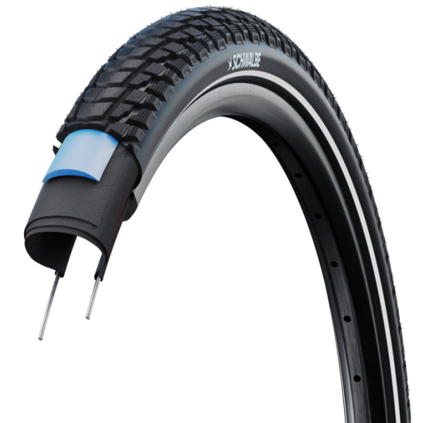 Schwalbe, pneu, marathon plus tour, 28x1,75 (47-622), draht, smart guard, twin skin, b7b+rt, addix green