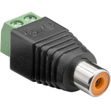 Bloc de connexion 2 broches > fiche RCA