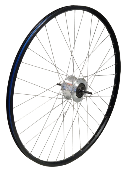 Roue arrière Kgz 28 pouces (622) jante et rayons argent nexus 7 rb argent