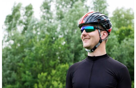 Trivio - lunettes de cyclisme hadley rouge blanc avec 2 verres supplémentaires