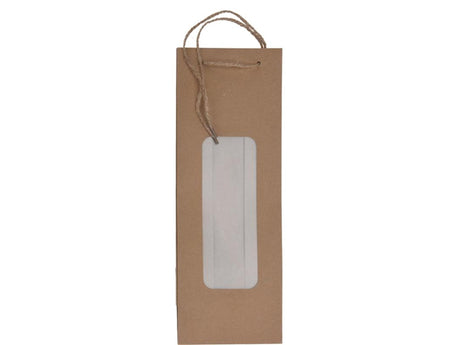 Sac pour bouteille de vin avec fenêtre