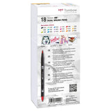 Tombow • stylo pinceau autour d'un stylo pinceau double 18x couleurs secondaires
