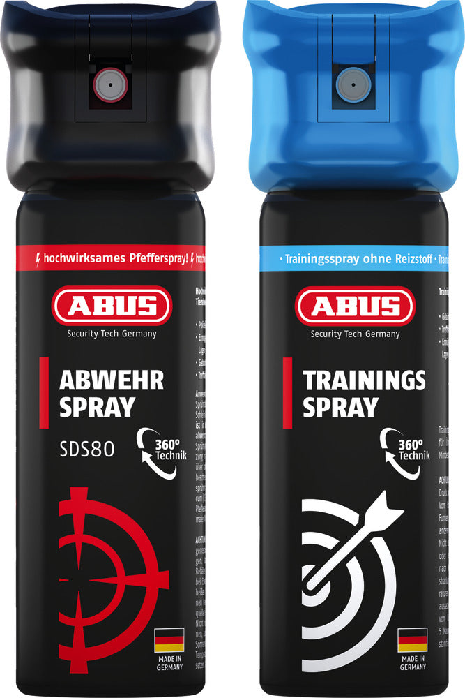 Abus défense spray sds80 45ml incl. pack de deux sprays d'entraînement
