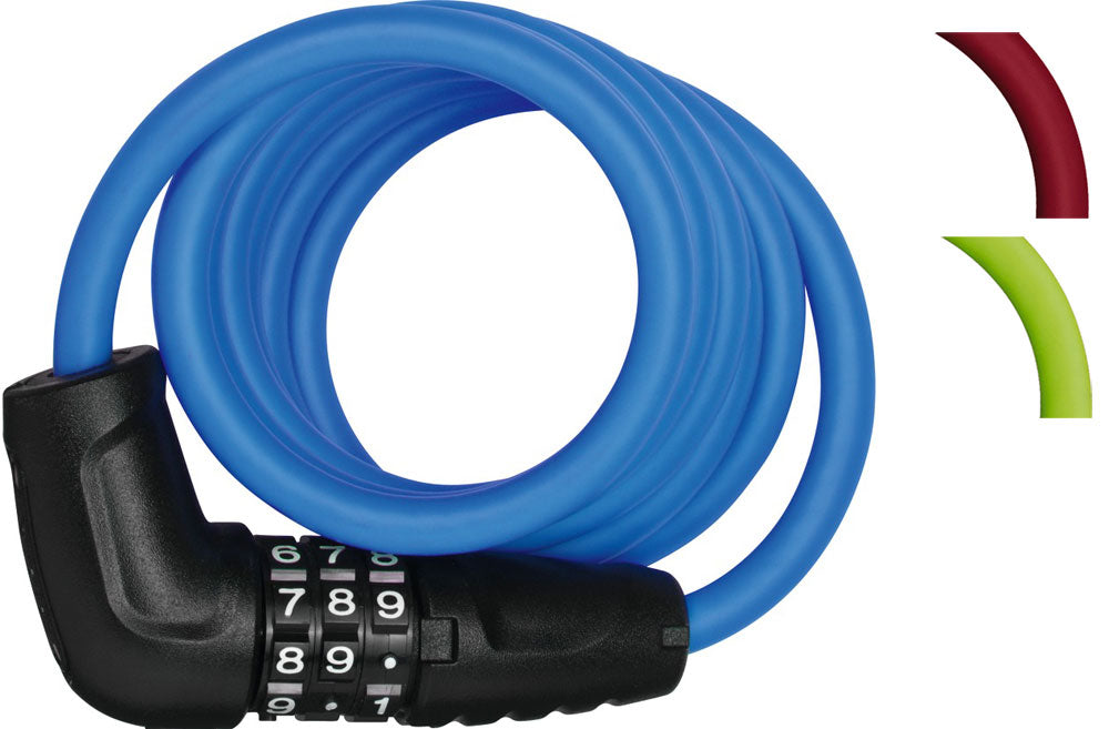 Numéro d'abus verrouillage du câble en spirale 150 cm rouge