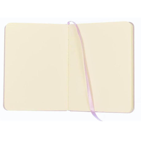 Carnet de croquis Kangaro - a6 - violet - couverture rigide en pu - avec élastique et ruban