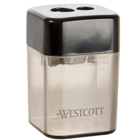Taille-crayon double noir en plastique Westcott