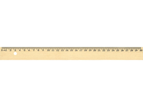 Règle Kangaro 30cm en bois avec incrustation en métal