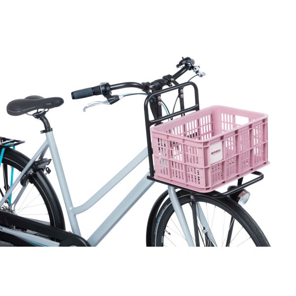 Basil Fietskrat S - Small - 17,5 litres - rose