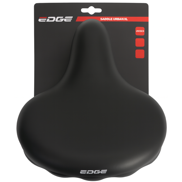 Edge Bicycle Saddle Urban XL - Black (sur carte)