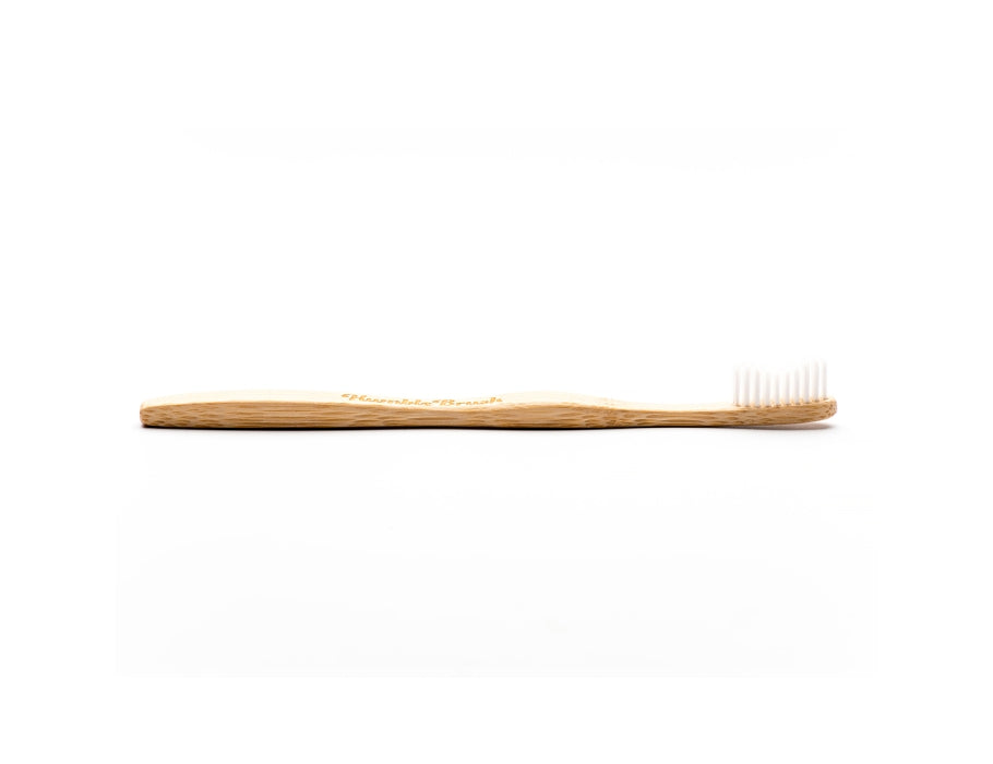 La humble co. brosse à dents en bambou - souple - blanche