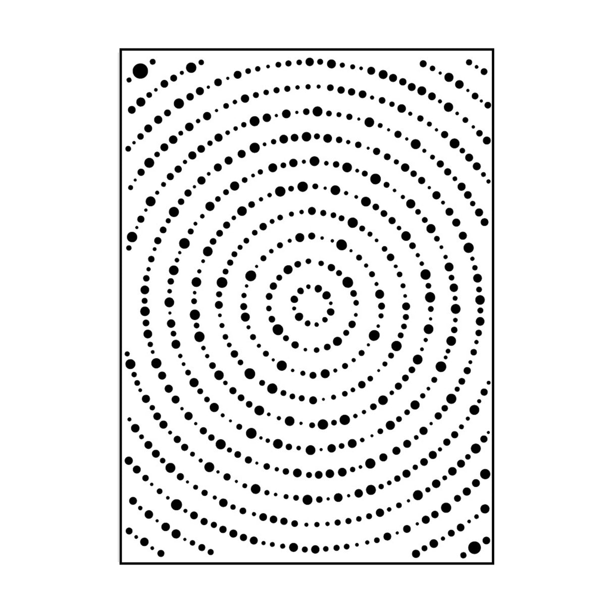 Carabelle studio • gabarit de gaufrage 10,8x14,6cm grands cercles