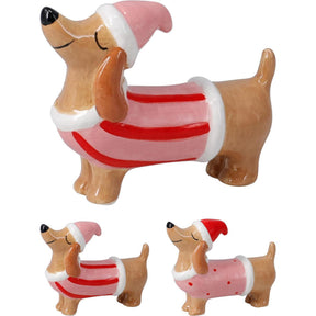 Home styling beeld teckel 7cm 2ass design