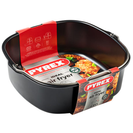 Pyrex airfryer vierkante schaal plat carrã© 22x21x7,5cm