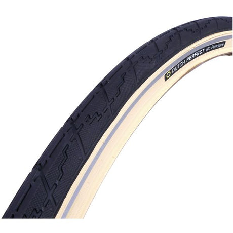 Dutchperfect pneu à fil hollandais parfait sans crevaison 47-622 crème noire