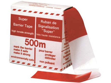 Ruban barrière Tancco rouge blanc 500lg 80br