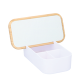 Rangement maquillage avec miroir, 25cm