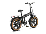 Altec cross fatbike vélo pliant 20 pouces 39 cm unisexe 7v frein à disque noir mat