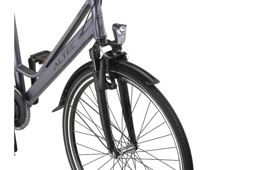 Altec delta 28 pouces 56 cm dames 3sp frein à rouleaux gris mat