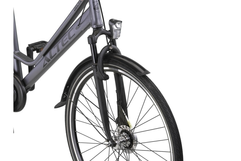 Altec delta plus 28 pouces 56 cm dames 3sp frein à rouleaux gris mat
