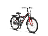 Altec hero 24 pouces garçons v-brakes noir rouge