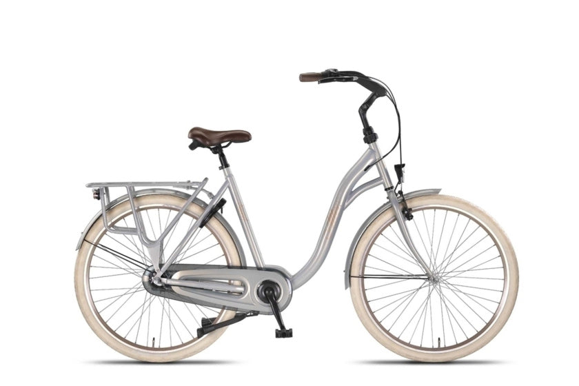 Altec sweet mother bike 28 pouces 56 cm dames 3sp frein à rouleaux argent