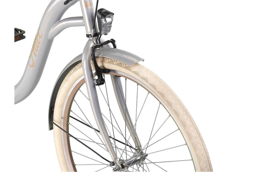 Altec sweet mother bike 28 pouces 56 cm dames 3sp frein à rouleaux argent
