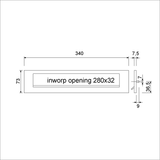 Ami briefplaat ta deurdikte 38 42 veer f1 - 400043