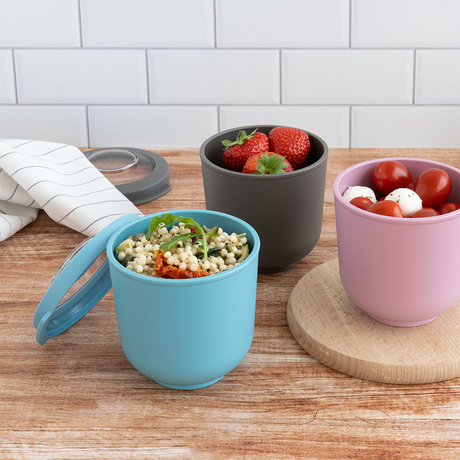 Amuse life lunch bowl met deksel grijs 500ml