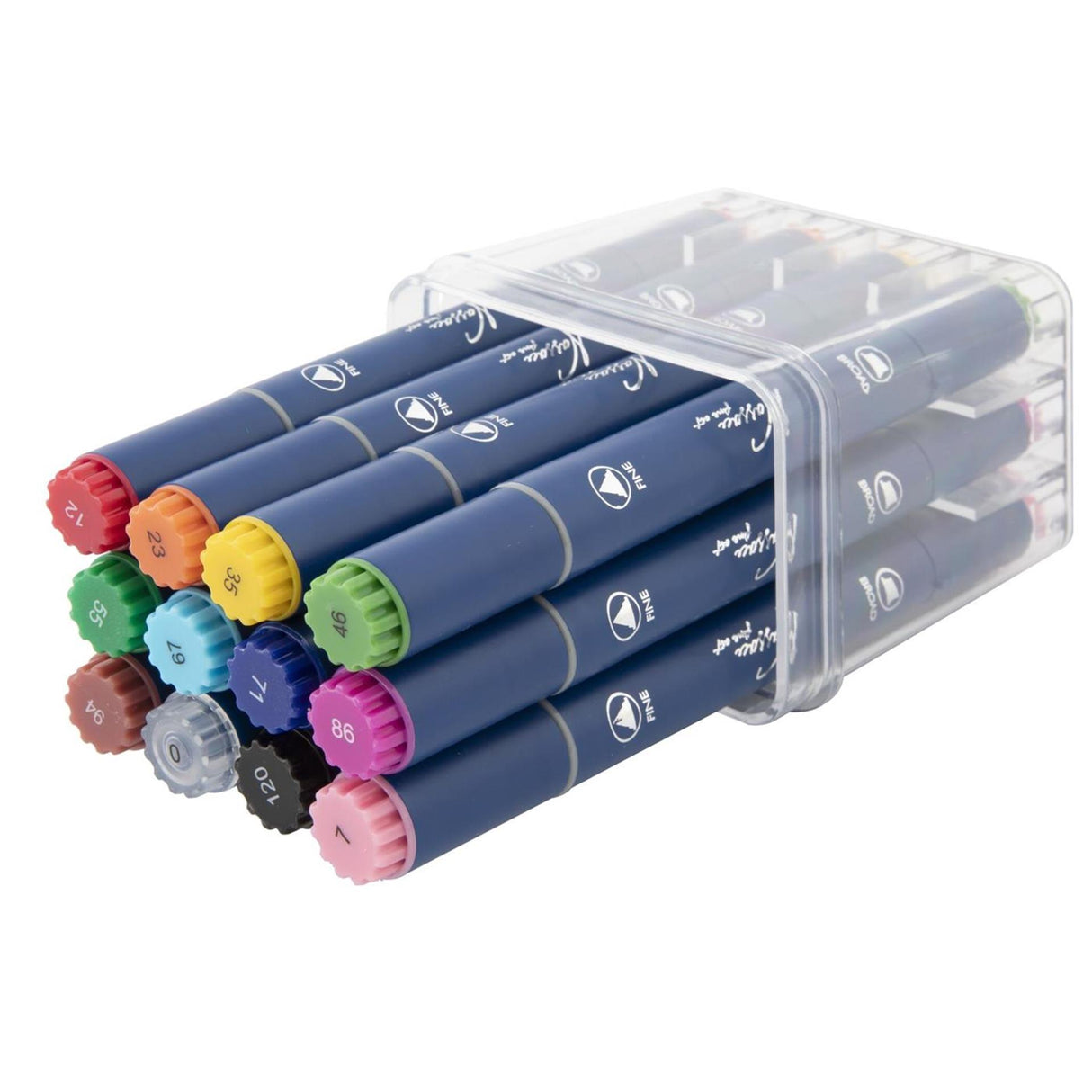 Creative Craft Group Nassau rond double marqueurs – 12 pcs.