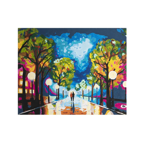 Grafix peinture par numéro promenade du soir 40x50cm