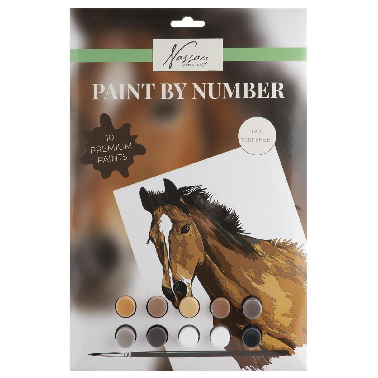 Peinture d'art de Nassau par numéro de cheval