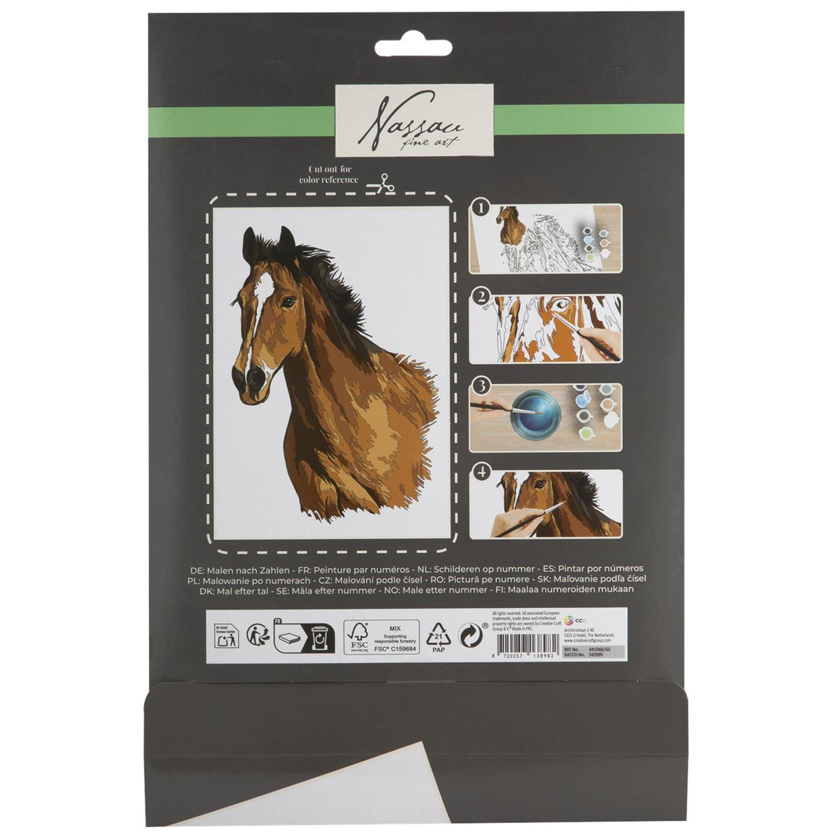 Peinture d'art de Nassau par numéro de cheval