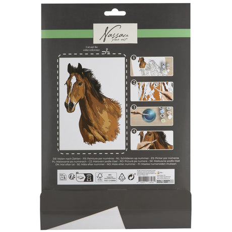 Peinture d'art de Nassau par numéro de cheval