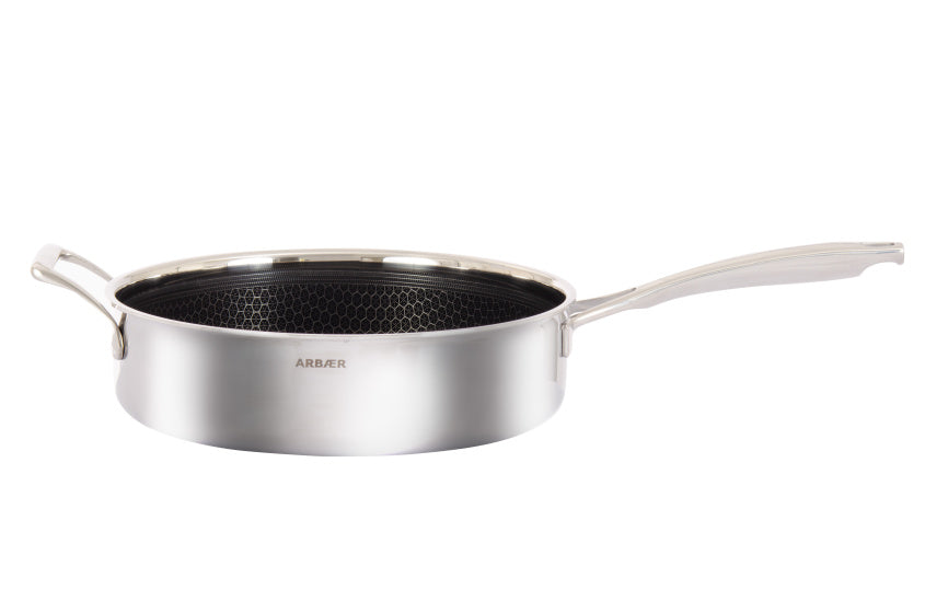 Poêle à induction Arbaer ø 28 cm avec revêtement antiadhésif nid d'abeille