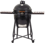 Arbaer kamado grand Ø 21 pouces avec cadre en céramique noir