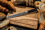 Ensemble de couteaux Arbaer 5 pièces, manche en bois pakka imprimé damas japonais