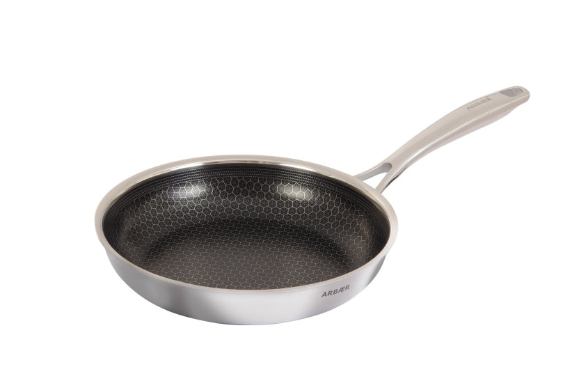 Poêle à induction Arbaer ø 24 cm avec revêtement antiadhésif nid d'abeille