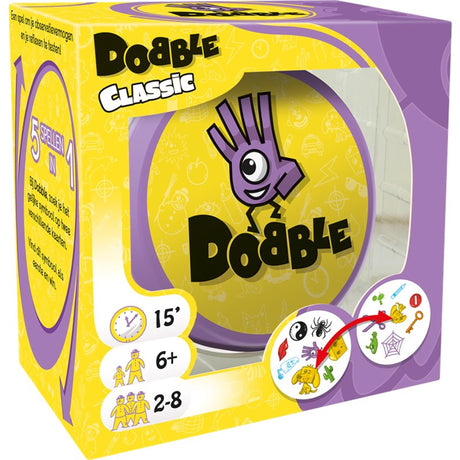 Zygomatic Board Game Studio Dobble Classic - Jeu de cartes néerlandais pour 2 à 8 joueurs - Jeu familial amusant à partir de 6 ans - Le jeu de recherche ultra-rapide pour toute la famille