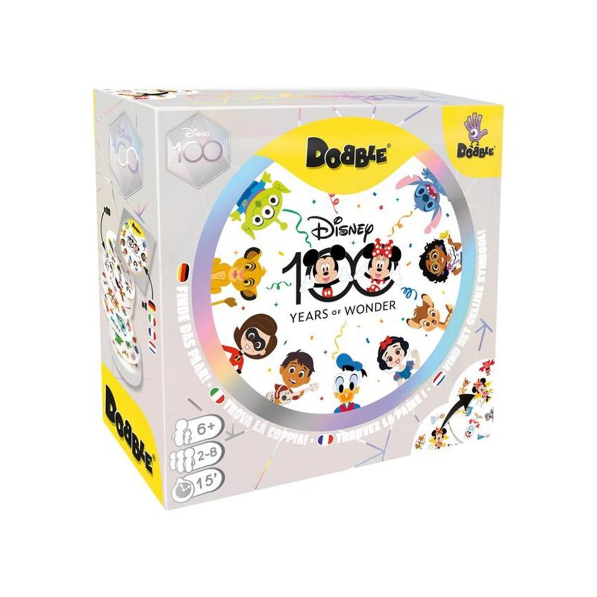 Asmodee Dobble Disney 100e anniversaire de carte d'anniversaire