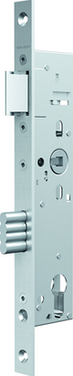 Serrure de porte Assa abloy n1500 | dm40mm | pièce 92mm | trou de manivelle 8mm | plaque frontale acier inoxydable 24x270mm rectangulaire | loquet en zamac nickelé | Dr 1+3 2+4 - 10049531