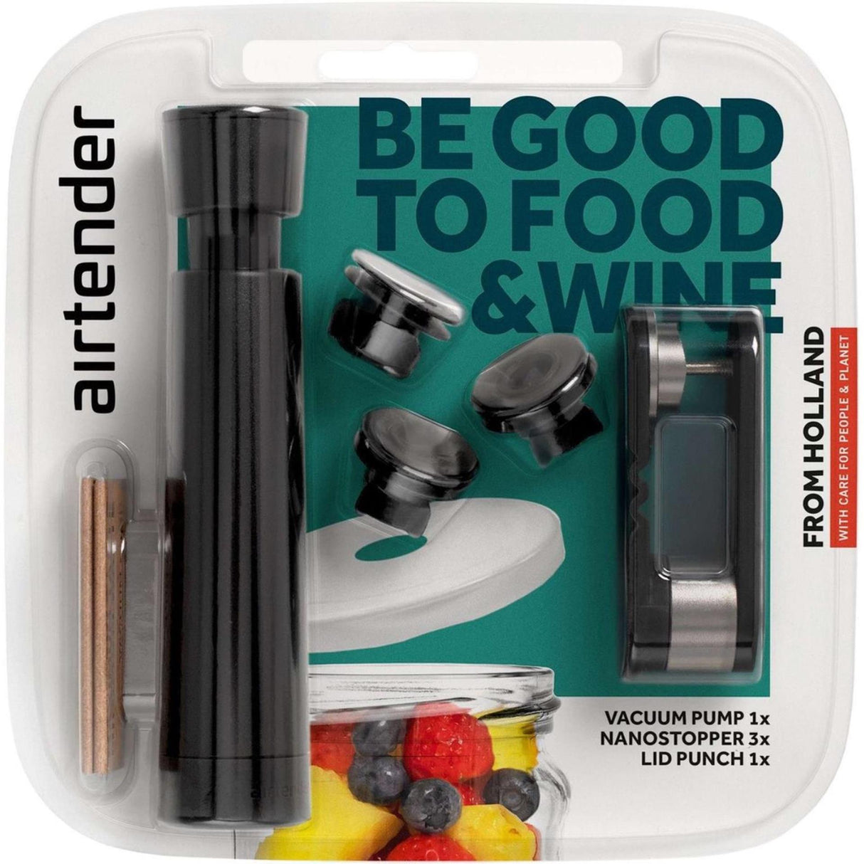 Airtender Vacuum Set Food and Wine