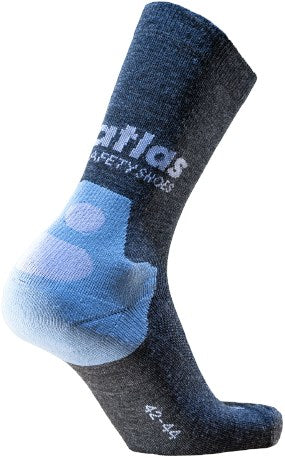 Chaussettes de travail toutes saisons Atlas | gris gris clair | taille 35 - 4043692447636