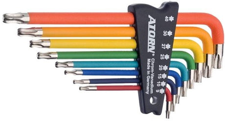 Atorn tx jeu de clés torx 8 pièces avec rotule - 6479040