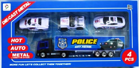 Ensemble de voitures de police jouets Bongers