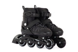 Patins à roues alignées réglables Aventuri, bottes semi-souples, noires, taille 38-41 (l)
